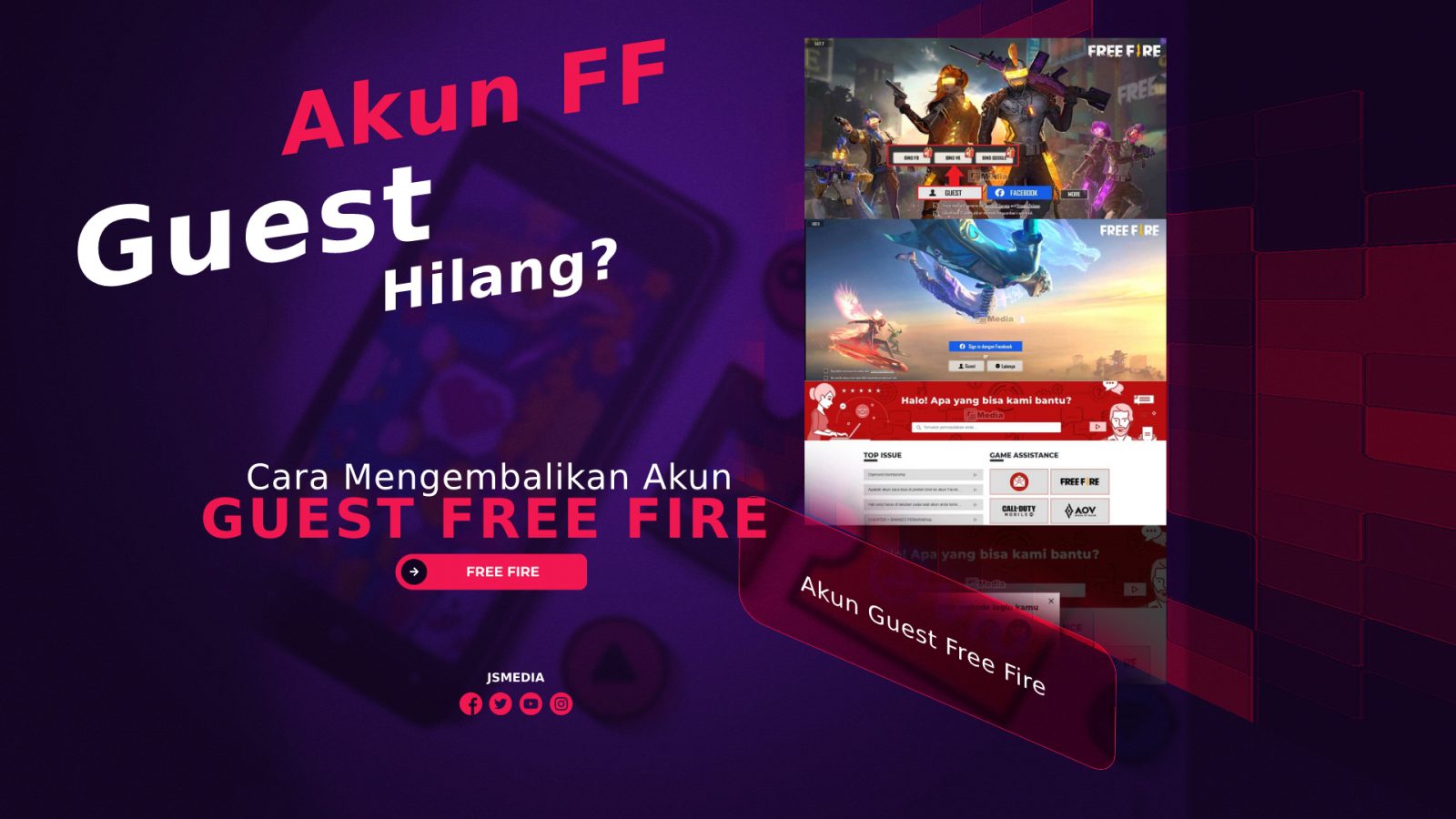 Cara Mengembalikan Akun Guest Free Fire