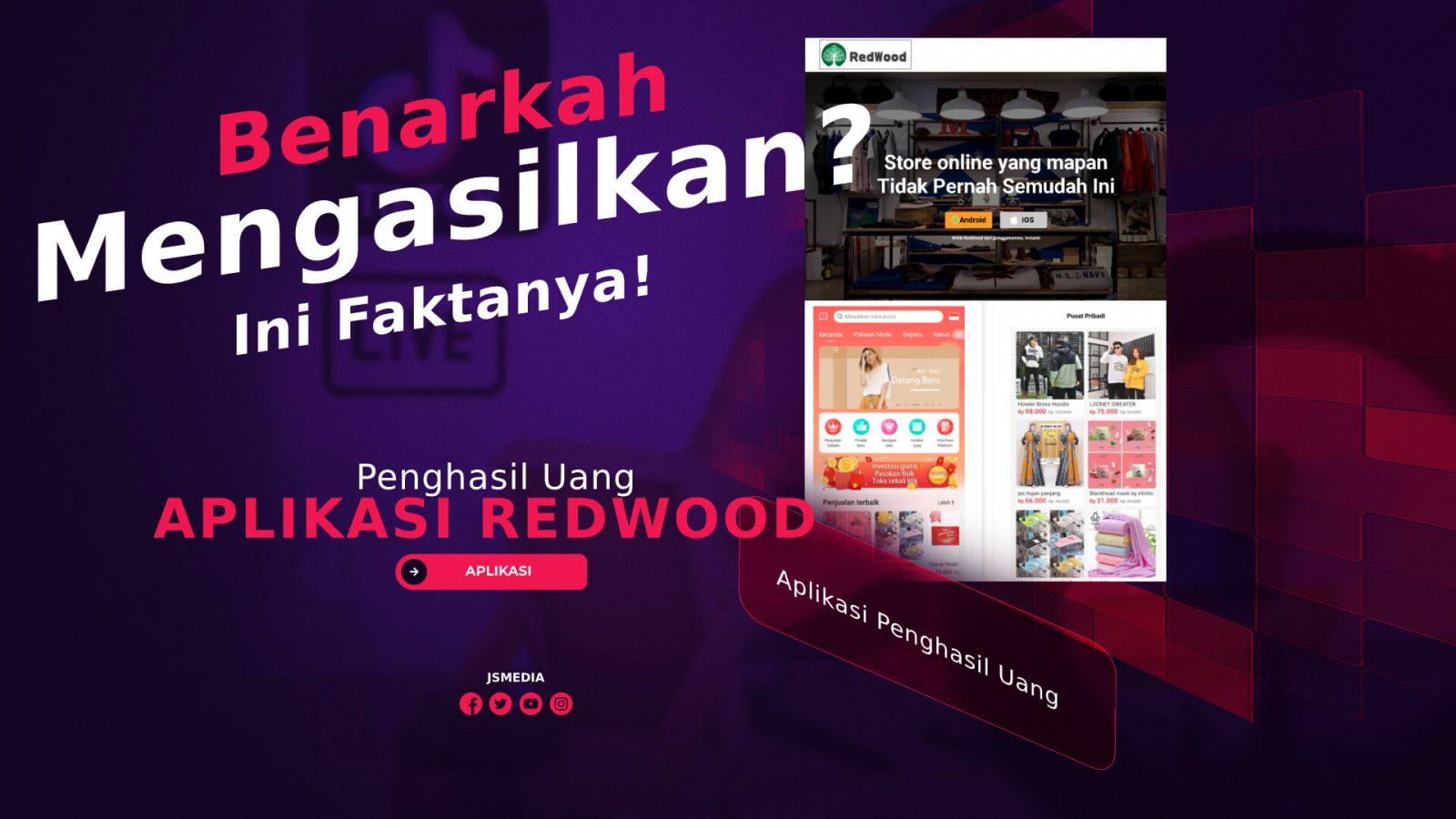 Aplikasi RedWood Penghasil Uang, Benarkah Mengasilkan? Ini Faktanya!