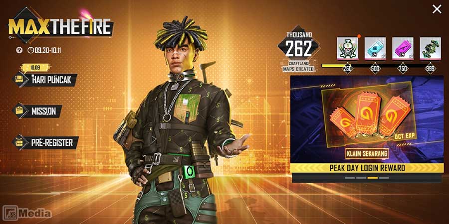 Tips Menaikkan Level Akun Free Fire Max