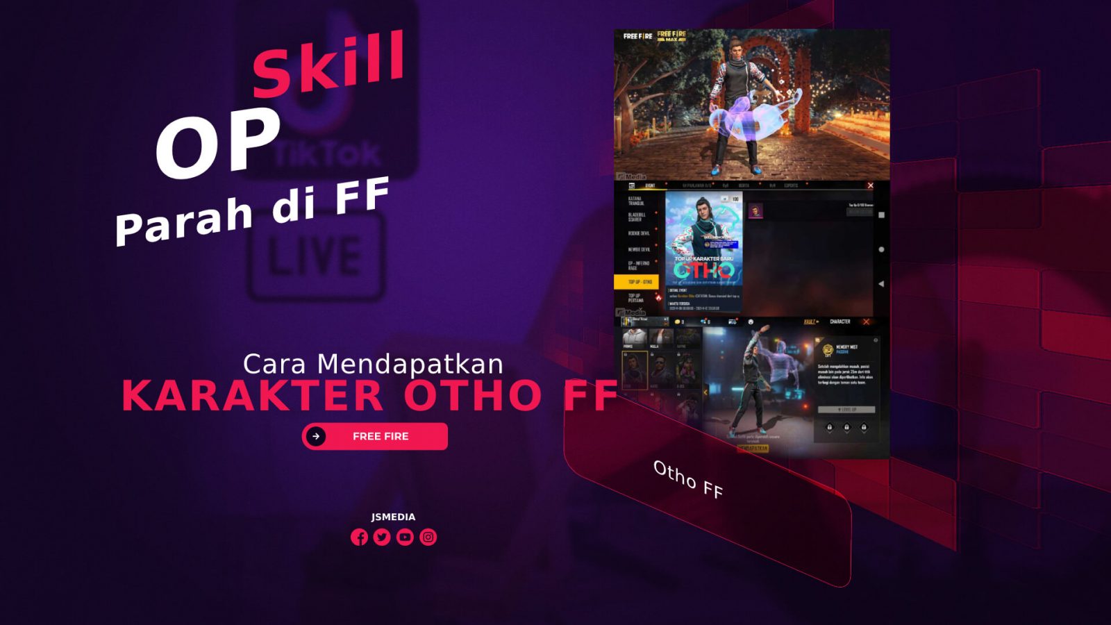 Cara Mendapatkan Karakter Otho FF Terbaru Gratis, Skill OP