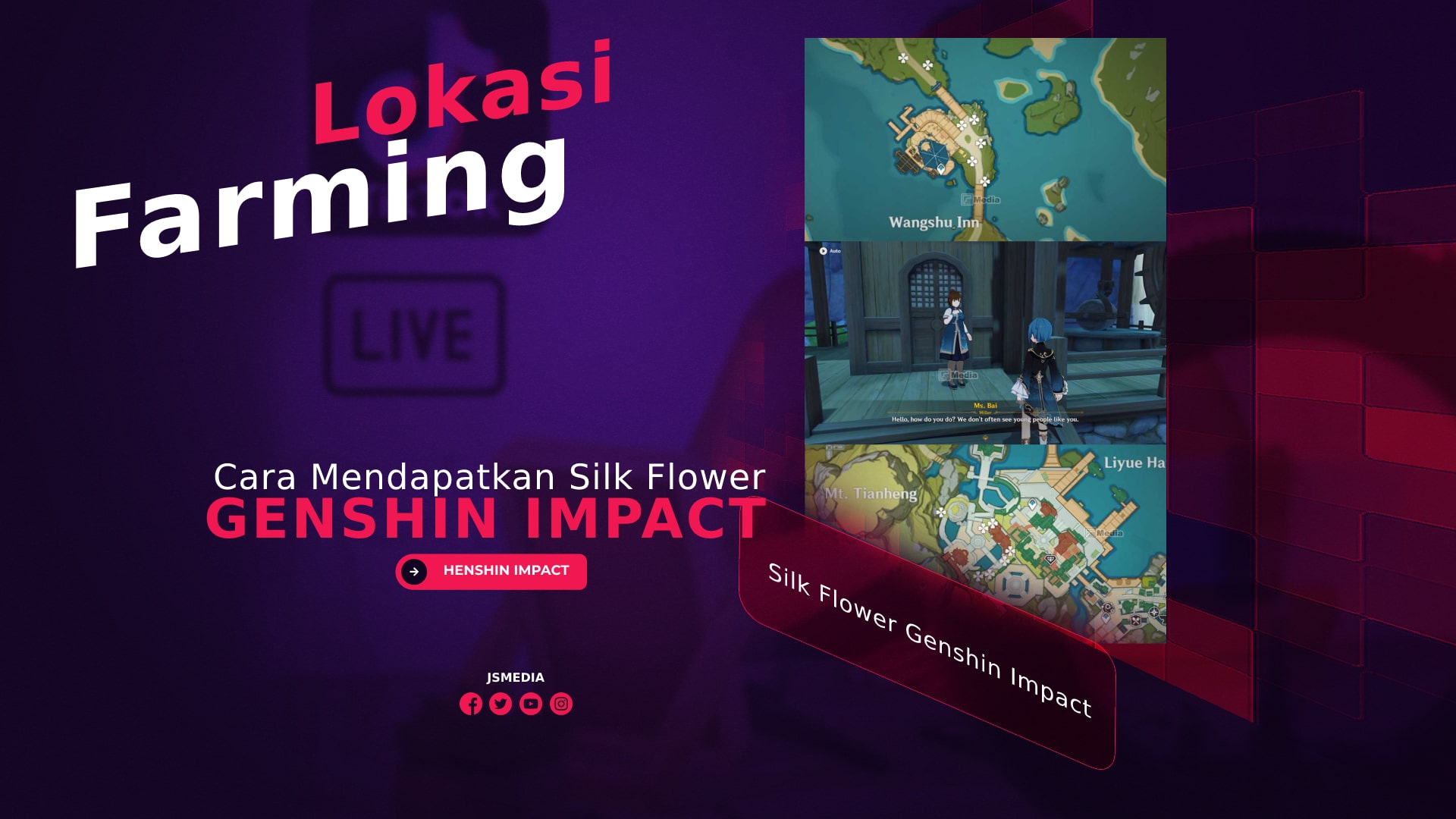 Lokasi Farming Untuk Mendapatkan Silk Flower Genshin Impact