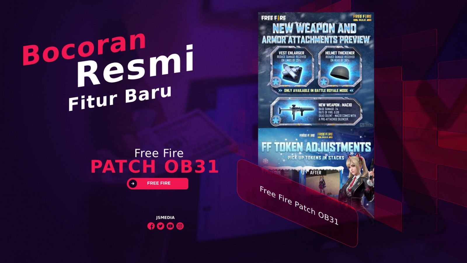 Bocoran Resmi Fitur Baru Free Fire Patch OB31