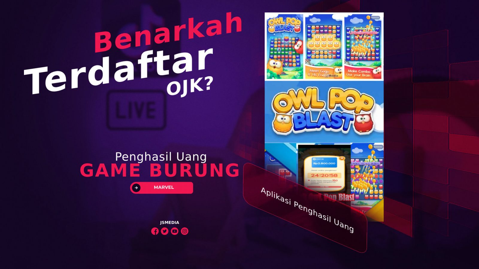 Game Burung Aplikasi Penghasil Uang, Terdaftar OJK?