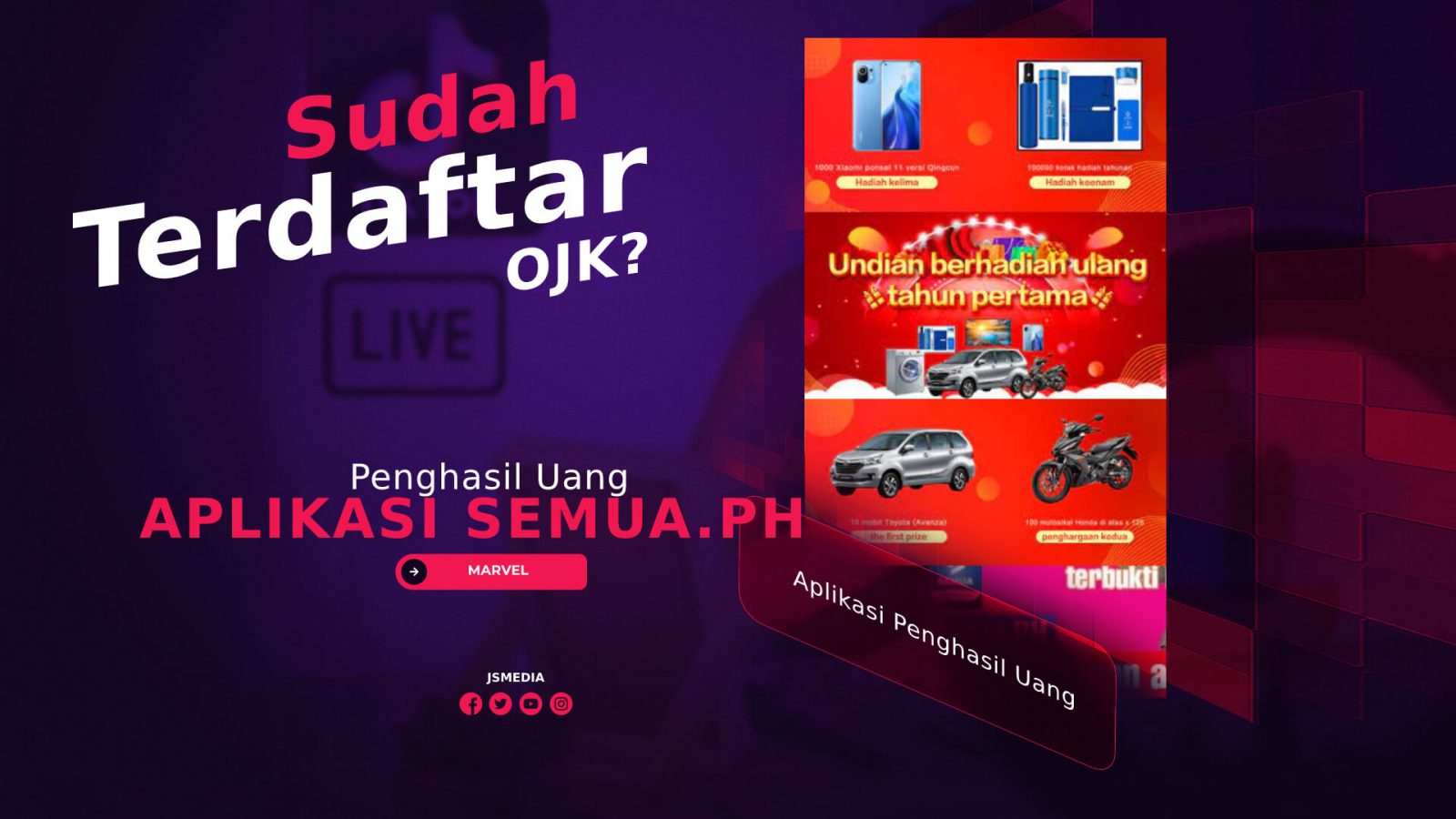 Aplikasi Semua.PH Penghasil Uang, Terdaftar OJK?