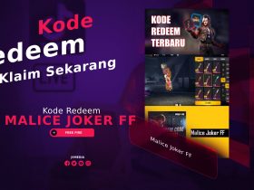 Malice Joker FF, Kode Redeem Permanen Free Fire Terbaru