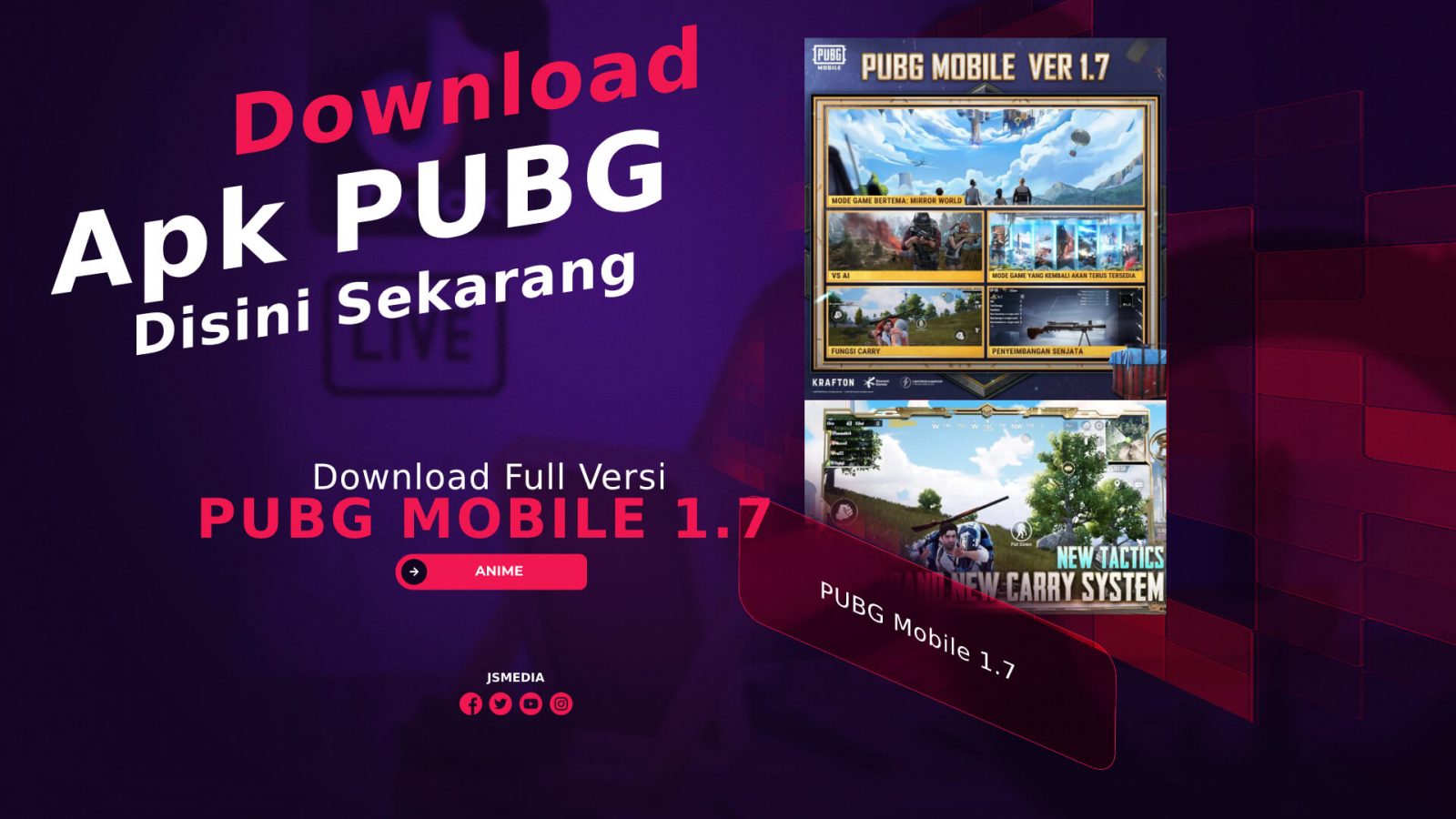 Link Download PUBG Mobile 1.7, Bisa Pilih Apk Kecil Atau Reguler