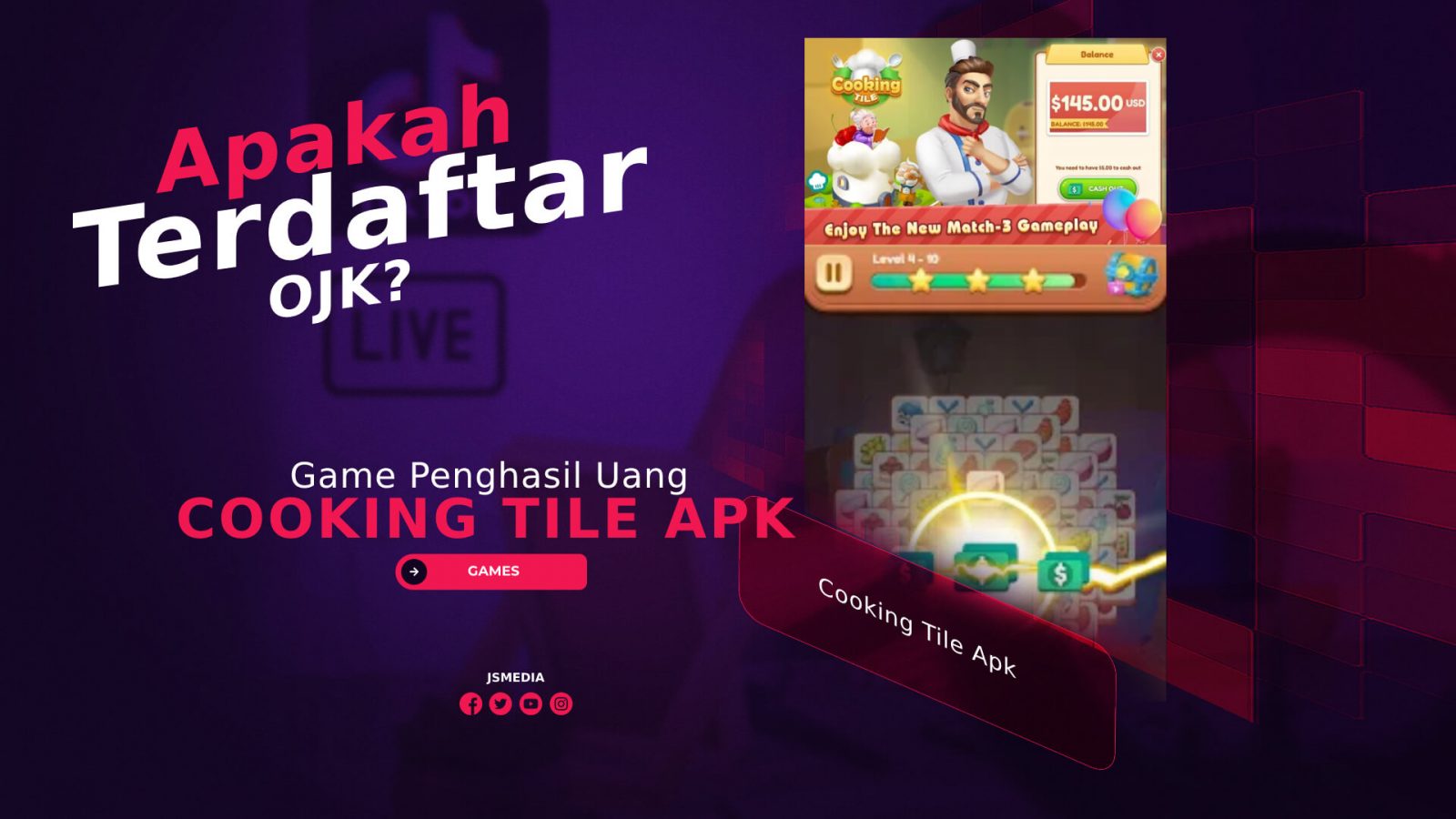 Cooking Tile Apk Game Penghasil Uang, Apakah Terdaftar OJK?