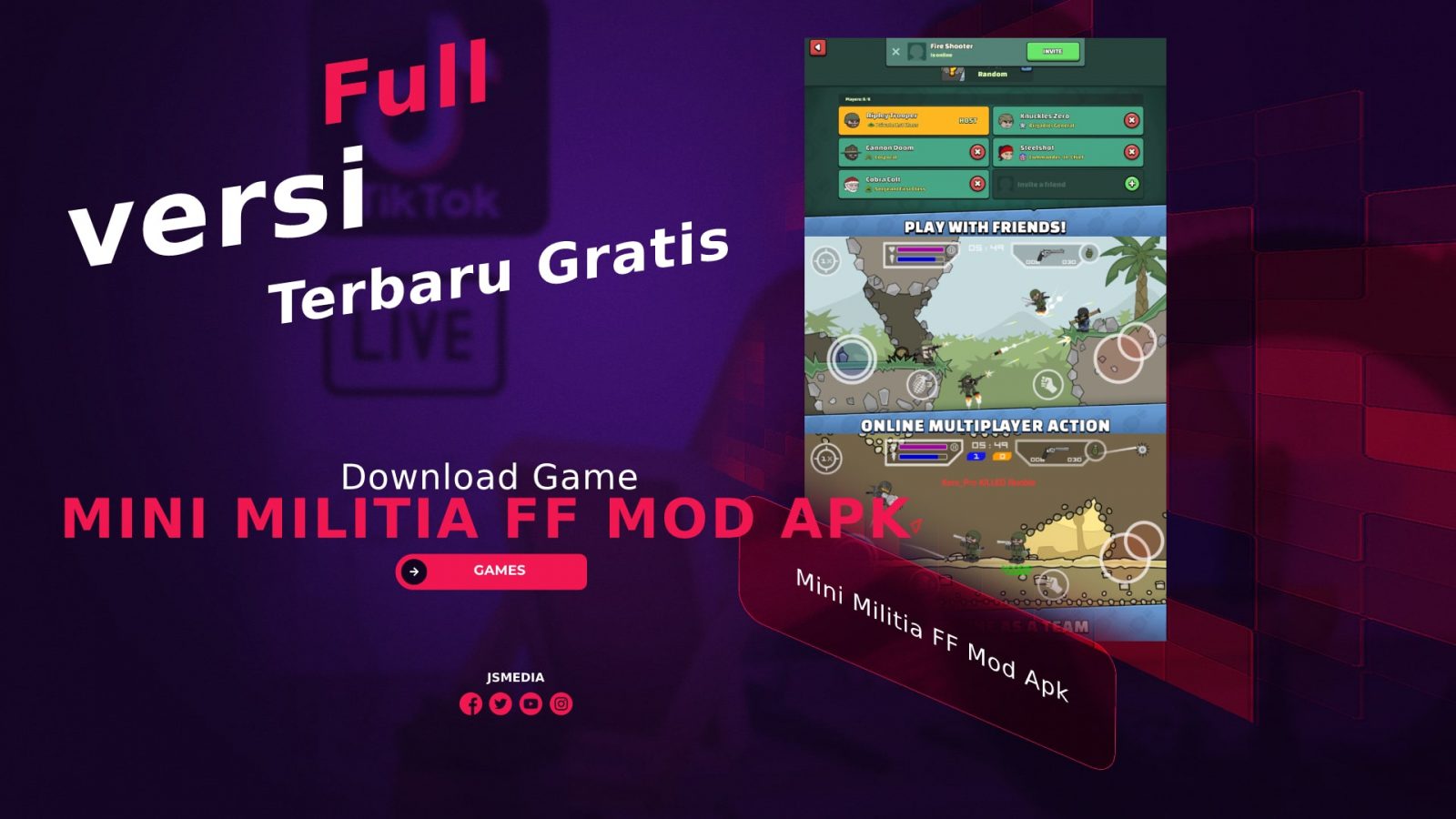 Download Game Mini Militia FF Mod Apk Full Versi Terbaru