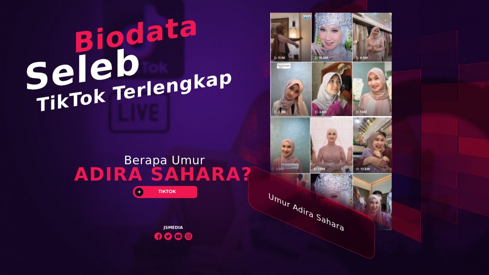 Berapa Umur Adira Sahara? Ini Biodata Seleb TikTok Terlengkap