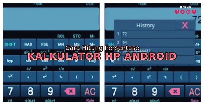 Cara Hitung Persentase di Kalkulator Hp Android