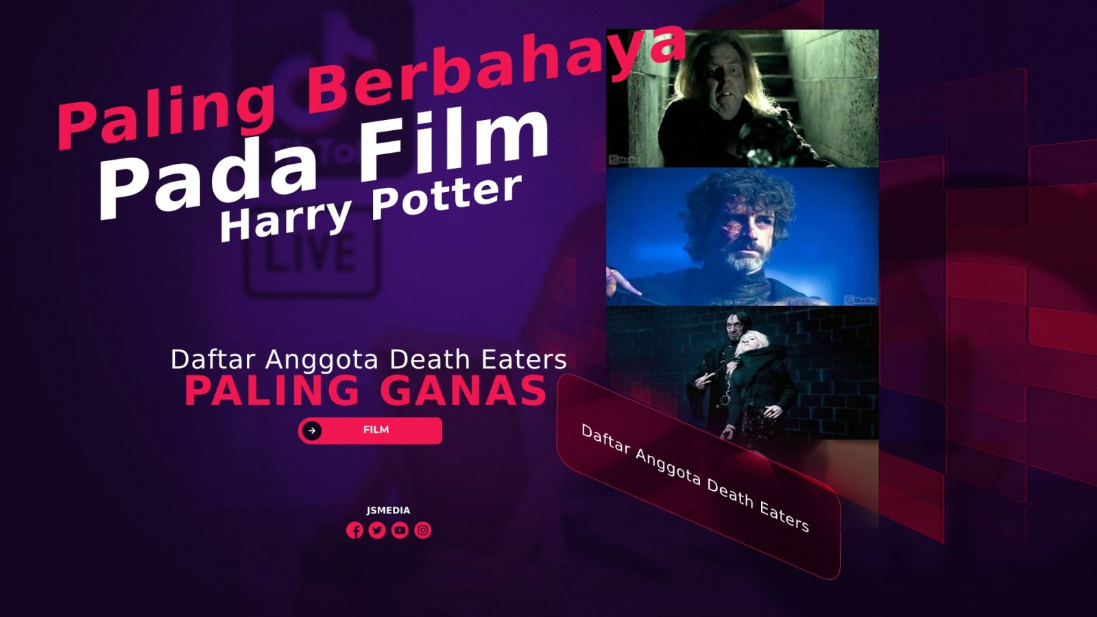 Daftar Anggota Death Eaters Paling Berbahaya di Harry Potter