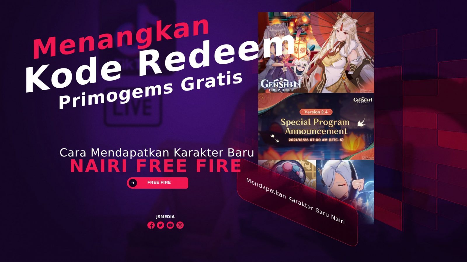 Jadwal Streaming Genshin Impact 2.4, Menangkan Kode Redeem Primogems Gratis