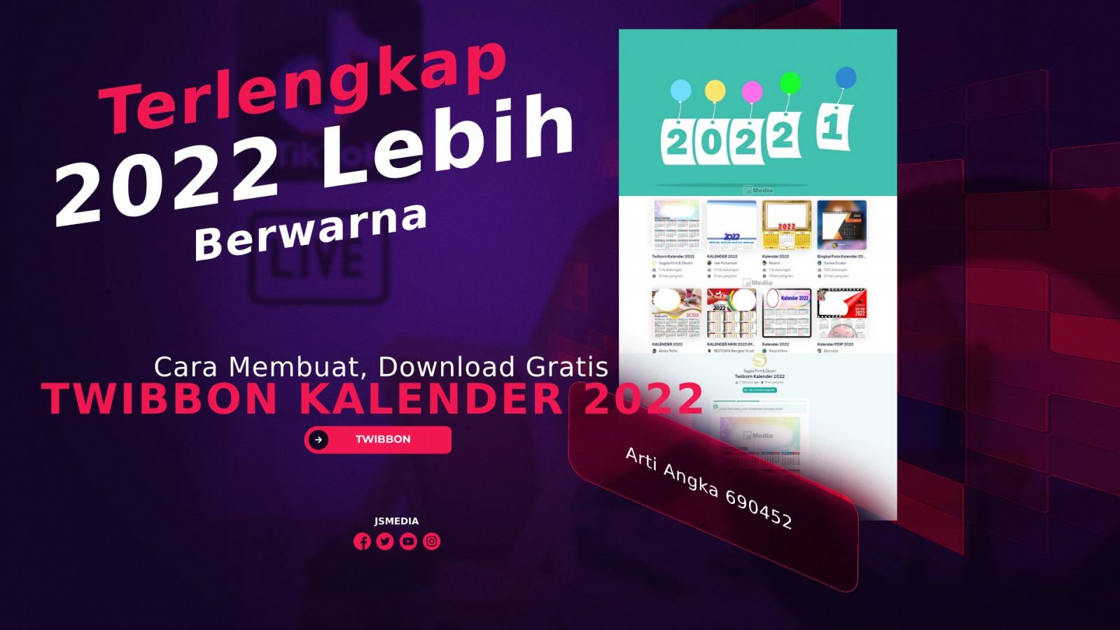 Download Twibbon Kalender 2022 Gratis, Lengkap Cara Membuatnya