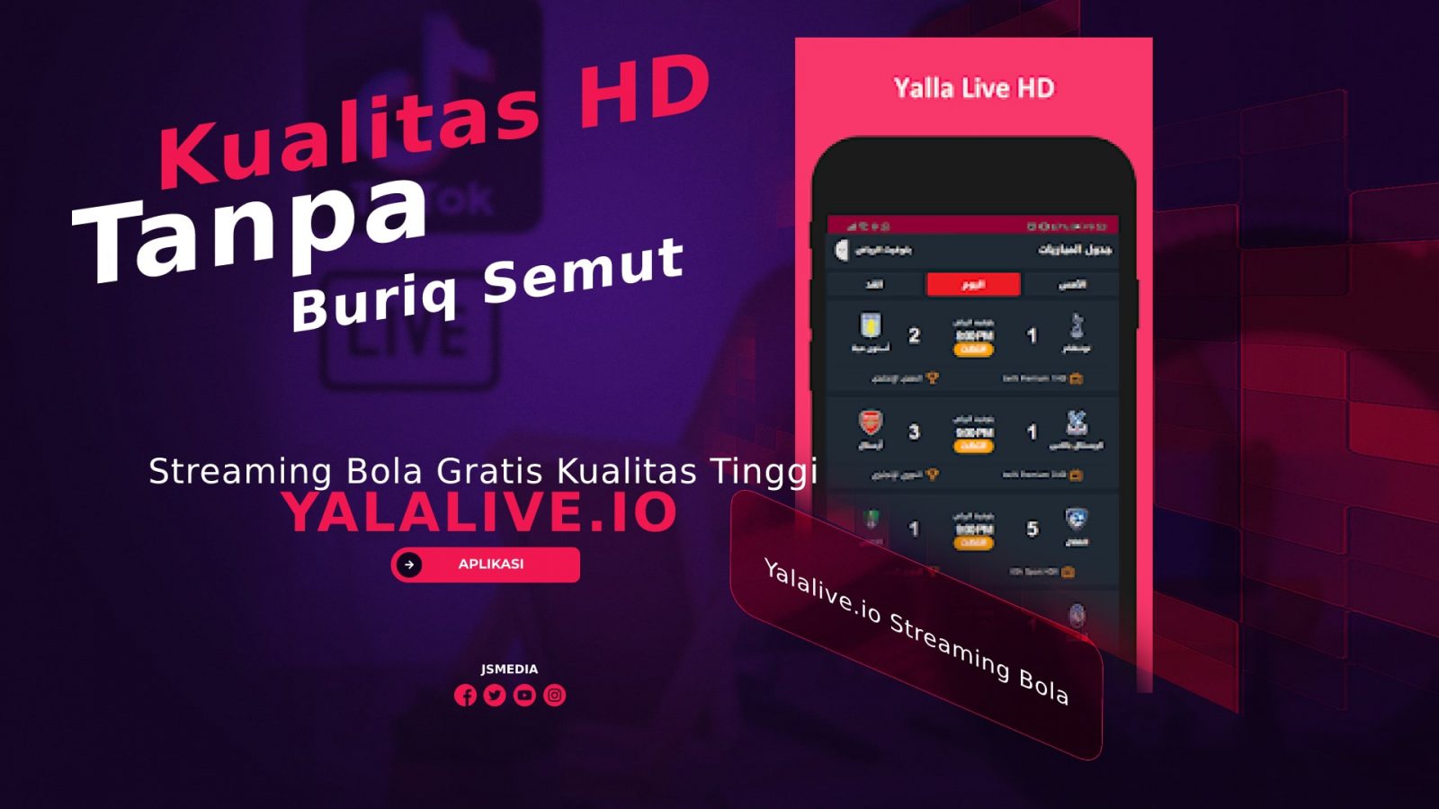 Yalalive.io Streaming Bola Gratis Kualitas Tinggi