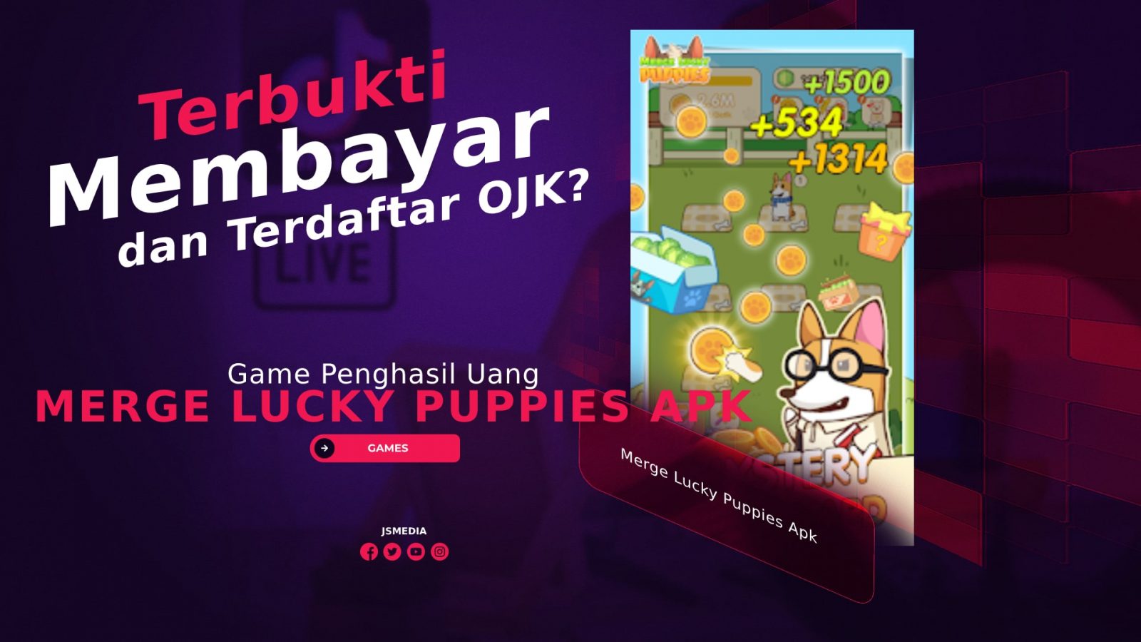 Game Merge Lucky Puppies Apk Penghasil Uang, Terdaftar OJK?