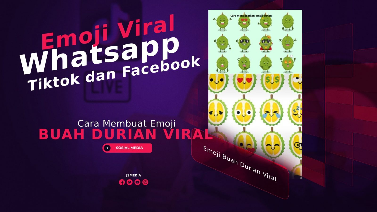 Cara Membuat Emoji Buah Durian Viral: WA, Tiktok dan FB