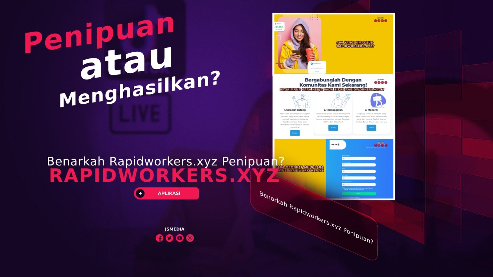 Benarkah Rapidworkers.xyz Penipuan Atau APK Penghasil Uang Terpercaya?