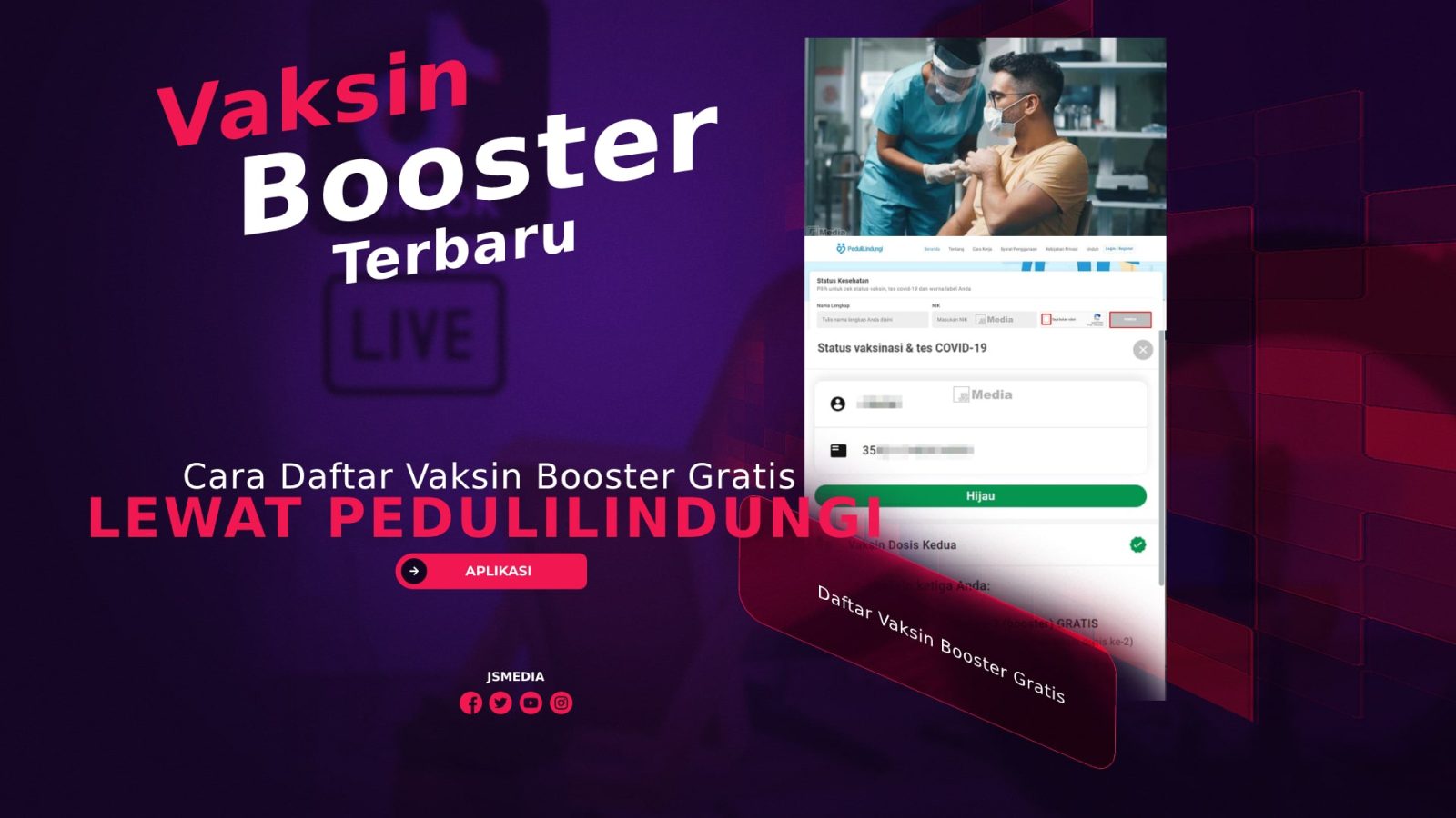 Cara Daftar Vaksin Booster Gratis Lewat PeduliLindungi