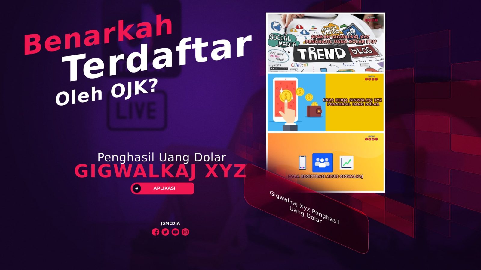 Gigwalkaj Xyz Penghasil Uang Dolar, Terdaftar OJK?