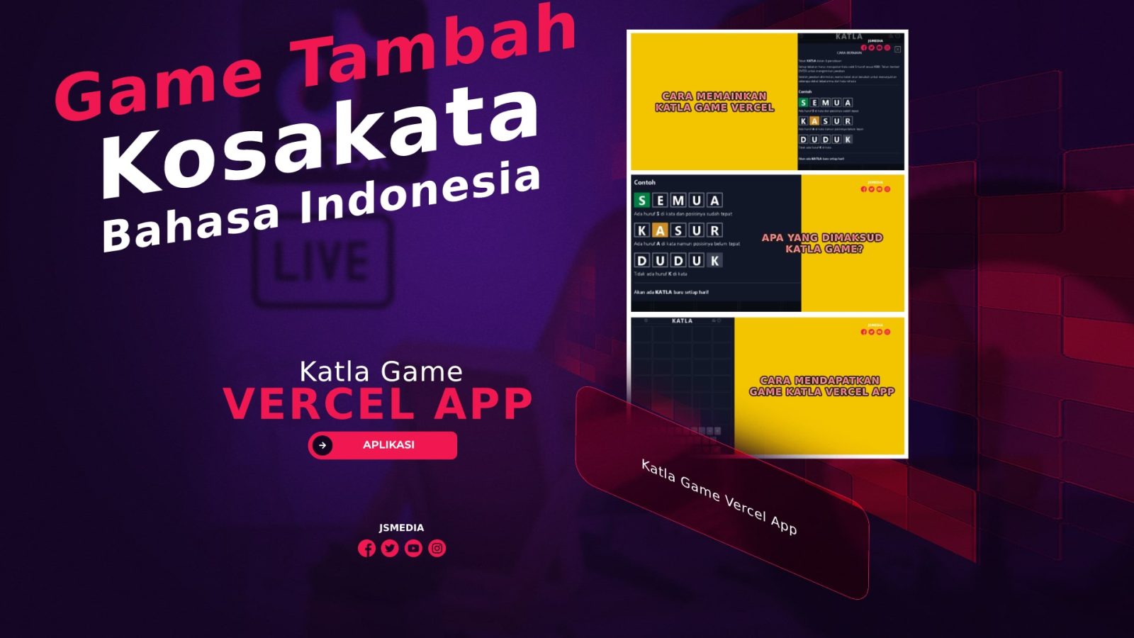 Katla Game Vercel App: Game Tambah Kosakata Bahasa Indonesia