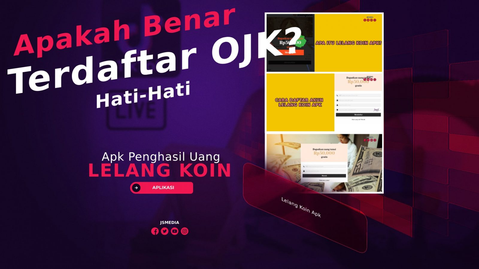 Lelang Koin Apk Penghasil Uang, Apakah Terdaftar OJK? Hati-Hati