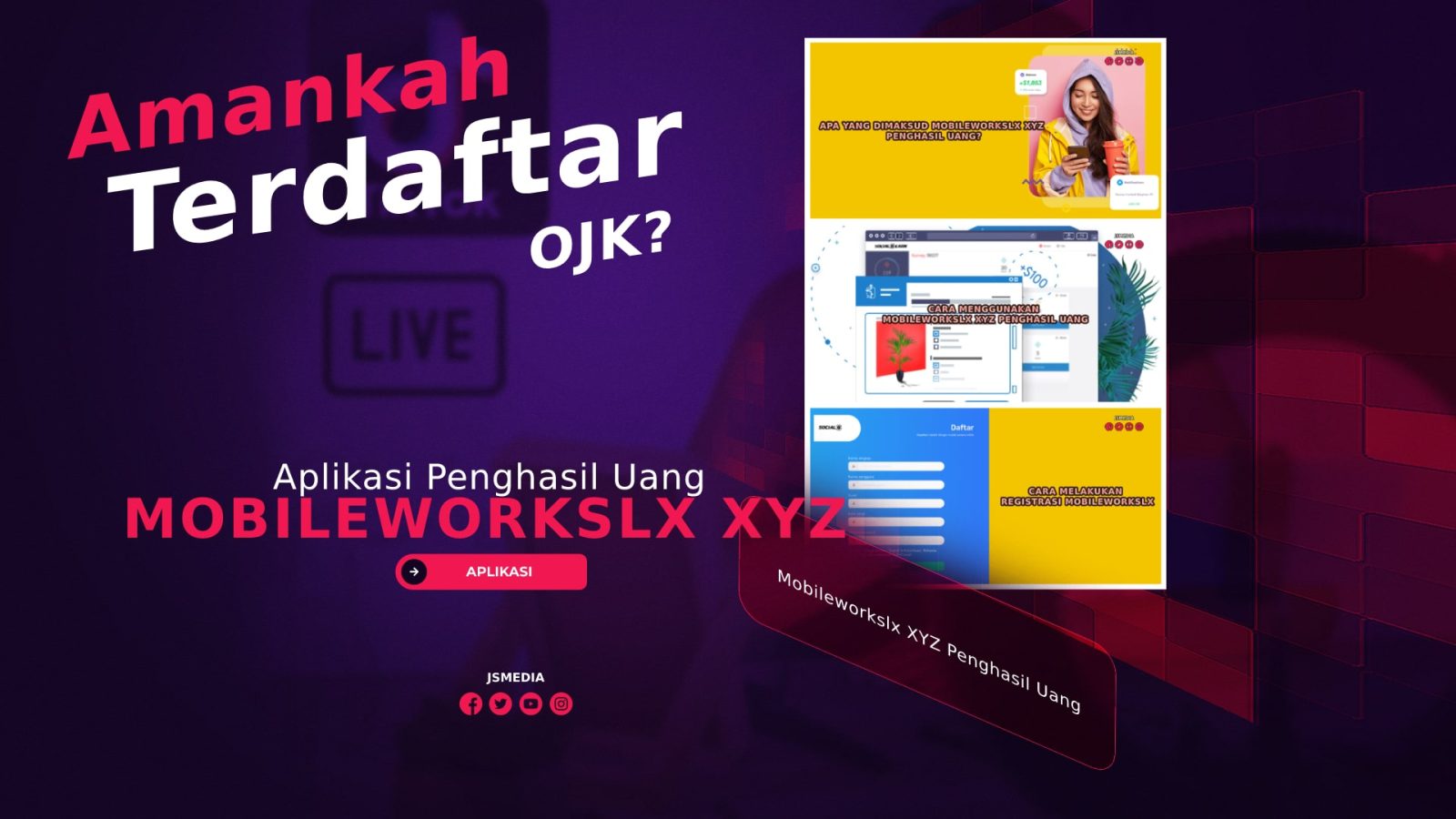 Mobileworkslx XYZ Penghasil Uang, Amankah Terdaftar OJK?