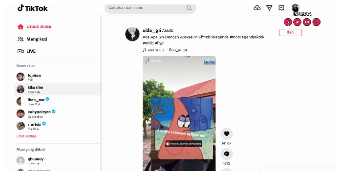 Cara Akses Tiktok Tanpa Aplikasi