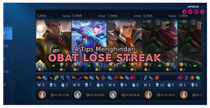 4 Tips Menghindari Obat Lose Streak Adalah