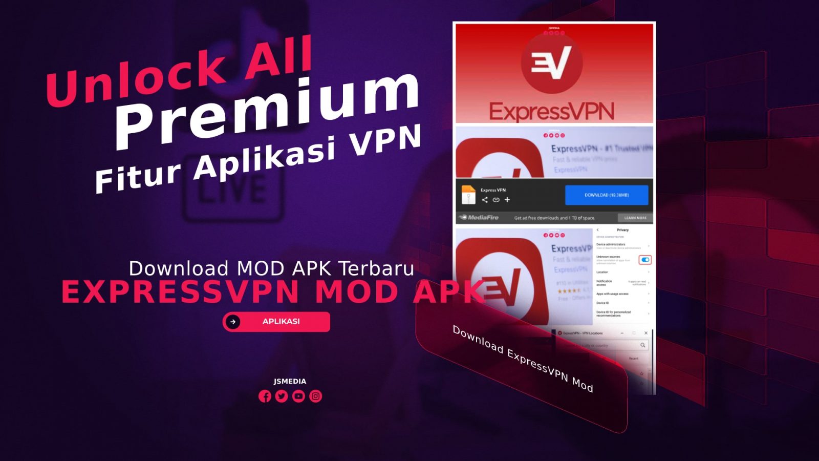 Download ExpressVPN Mod APK Terbaru, Unlock All Premium