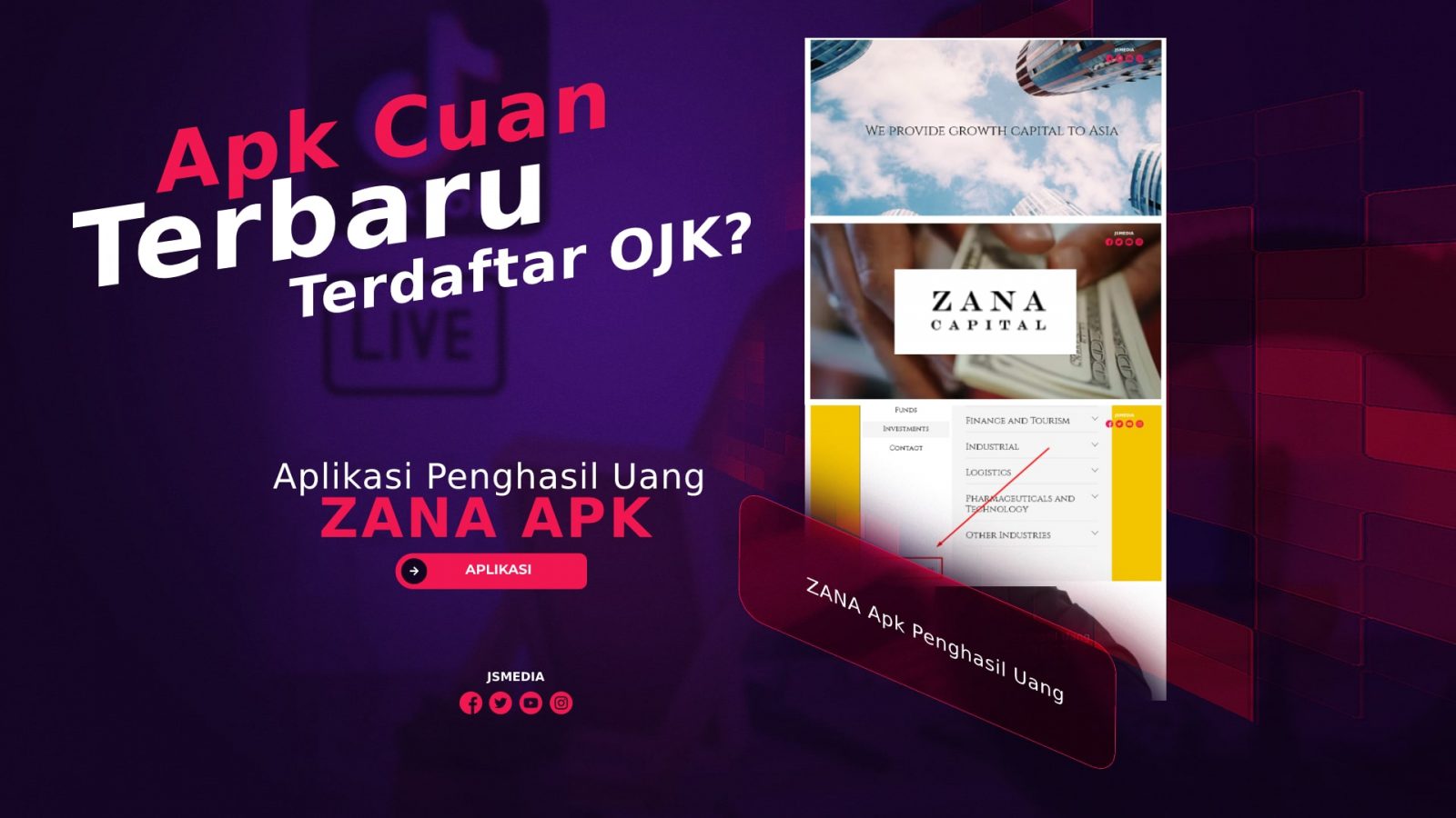 ZANA Apk Penghasil Uang, Apk Cuan Baru Terdaftar OJK?