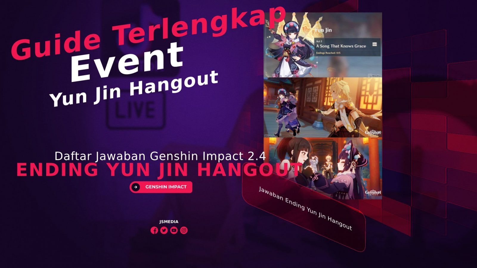 Daftar Jawaban Ending Yun Jin Hangout Genshin Impact 2.4