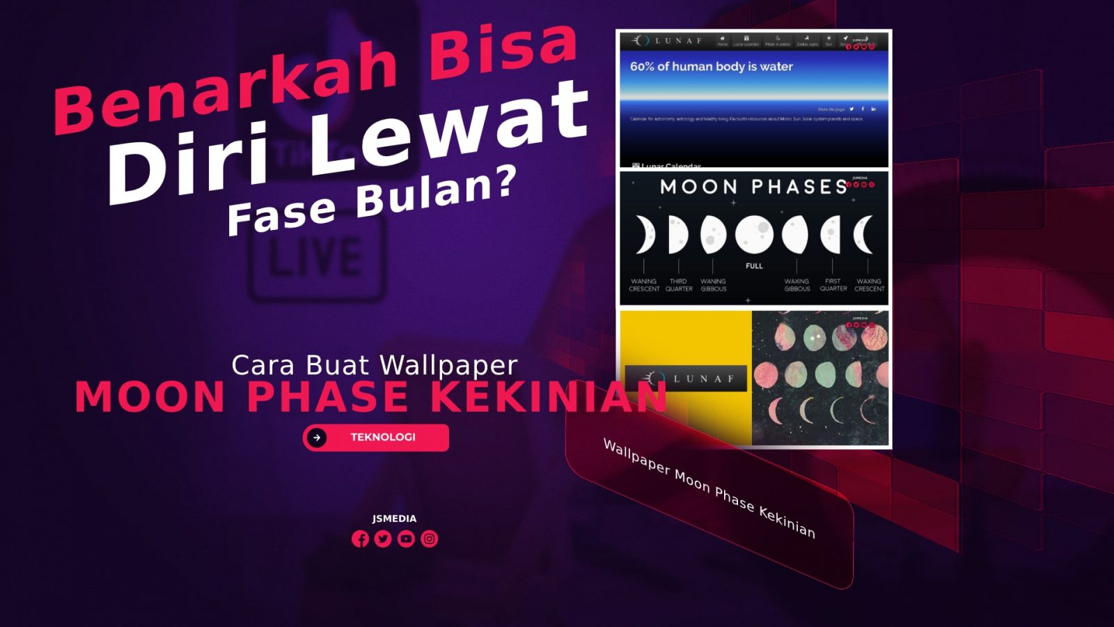 Cara Buat Wallpaper Moon Phase Kekinian: Bisa Mengenal Diri Lewat Kalender?