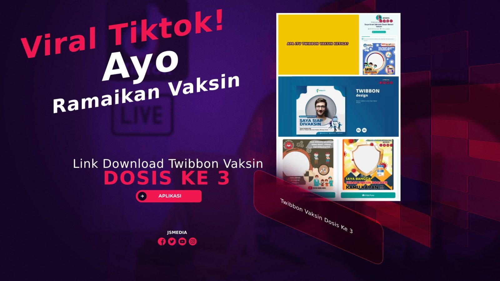 Viral Tiktok! Twibbon Vaksin Dosis Ke 3, Ayo Ramaikan Vaksin