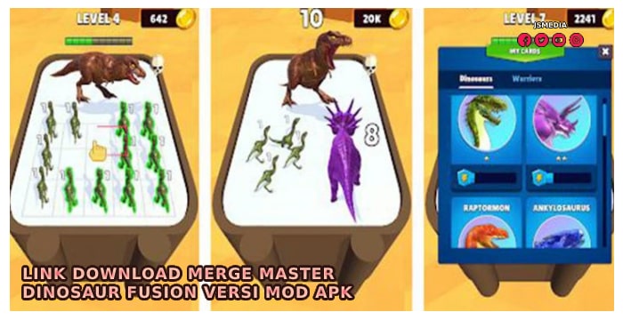 Link Download Merge Master Dinosaur Fusion Versi Mod Apk