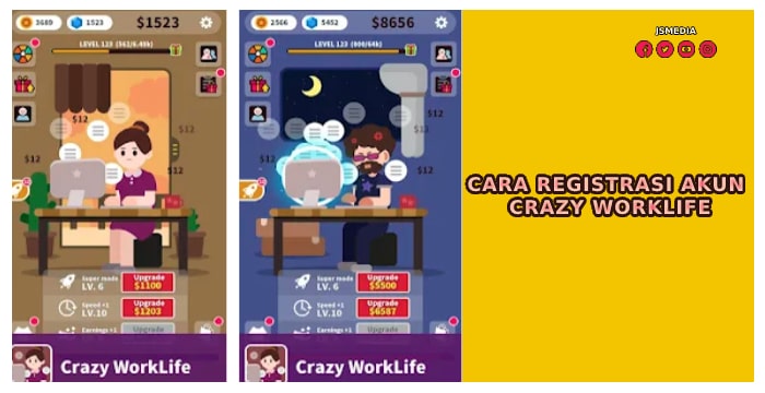 Cara Registrasi Akun Crazy WorkLife