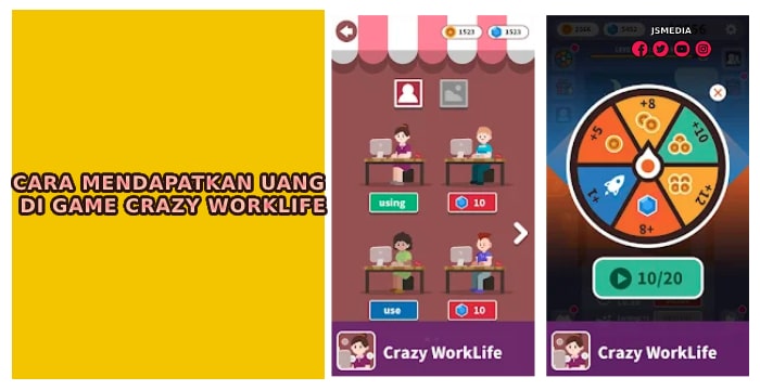 Cara Mendapatkan Uang di Game Crazy WorkLife