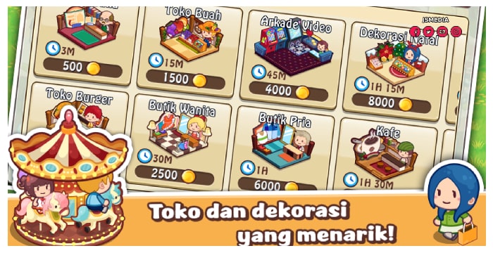 Fitur Aplikasi Happy Mall Story