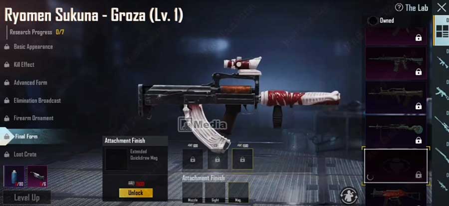 Harga Skin Groza Ryomen Sukuna