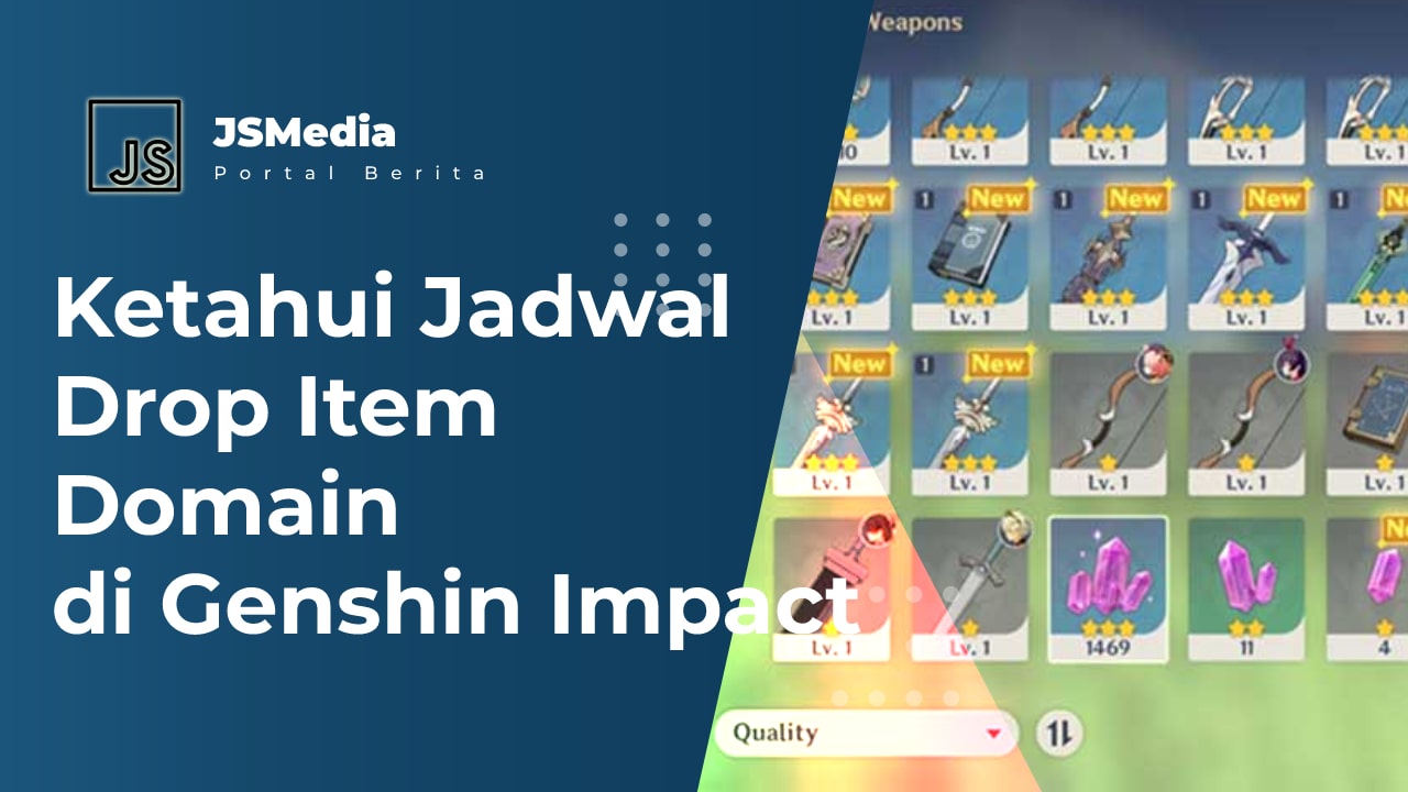 Jadwal Drop Item Domain di Genshin Impact