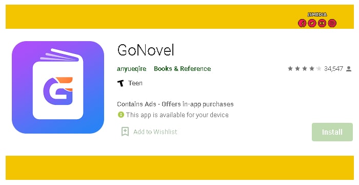 Cara Mengunduh Aplikasi Go Novel