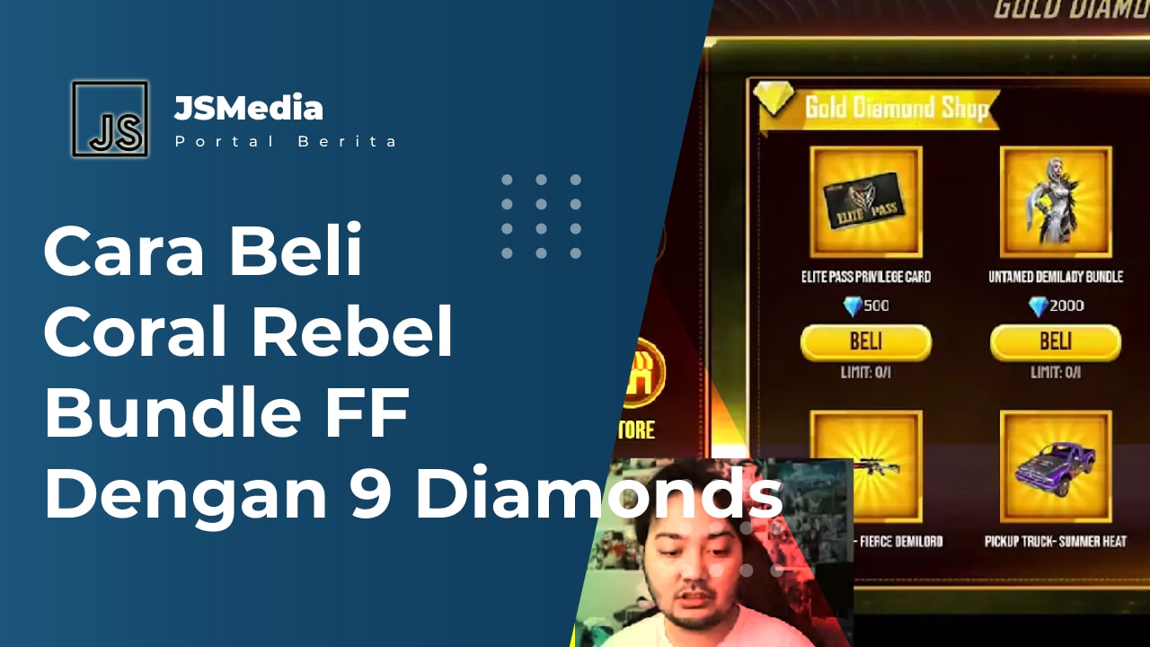 Cara Beli Coral Rebel Bundle FF Dengan 9 Diamonds