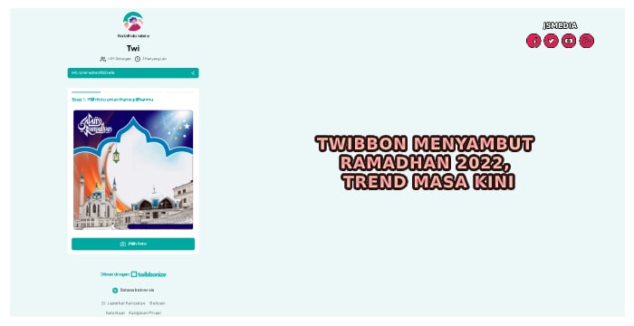 Twibbon Menyambut Ramadhan 2022