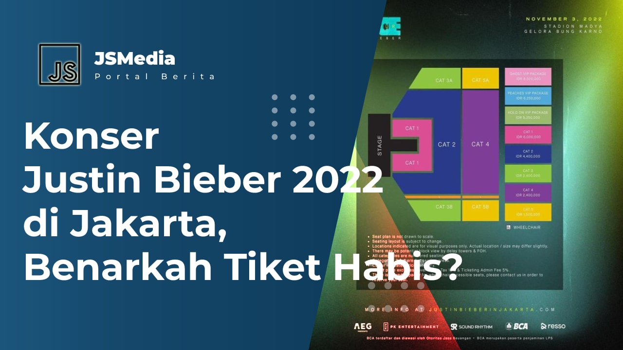 Konser Justin Bieber 2022 di Jakarta, Benarkah Tiket Habis?