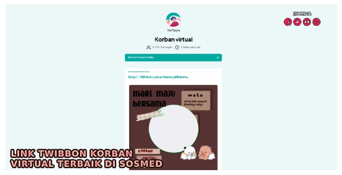 Link Twibbon Korban Virtual Terbaik