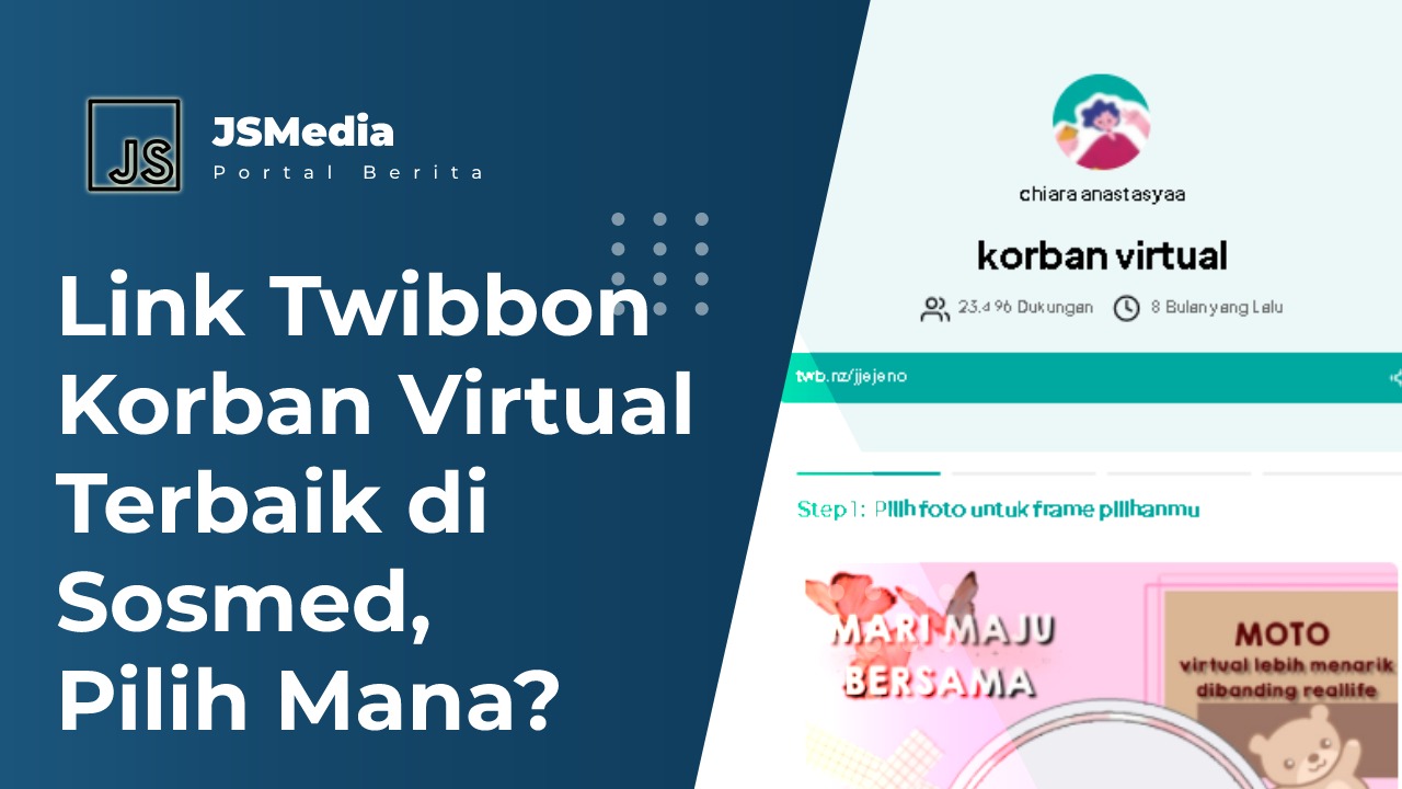 Link Twibbon Korban Virtual Terbaik di Sosmed