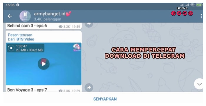 Cara Mempercepat Download Di Telegram