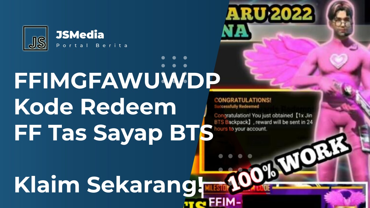 FFIMGFAWUWDP Kode Redeem FF Tas Sayap BTS