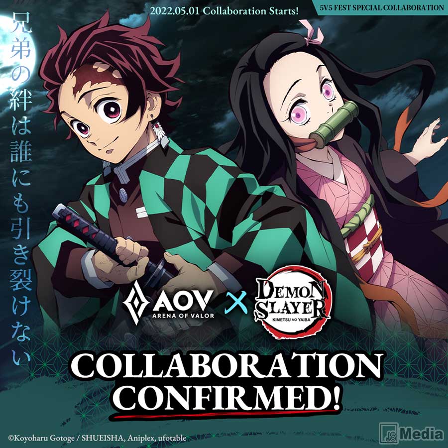 Kolaborasi AOV dan Kimetsu no Yaiba 