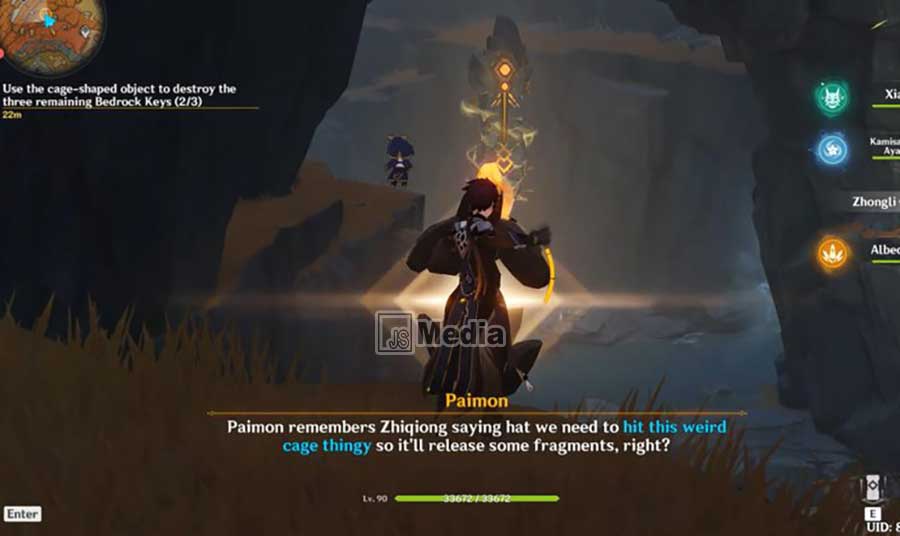 Surreptitious Seven-Star Seal Sundering: Lokasi Semua Bedrock Key