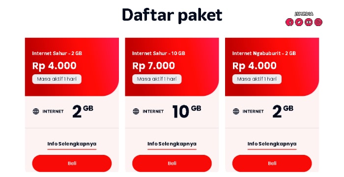 Paket Internet Sahur dan Ngabuburit Telkomsel